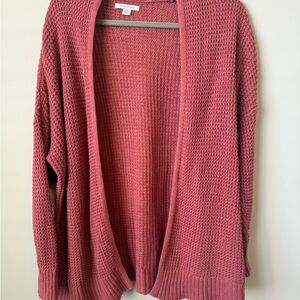 American Eagle Outfitters Dusty Pink open textured Cardigan size XS / small
